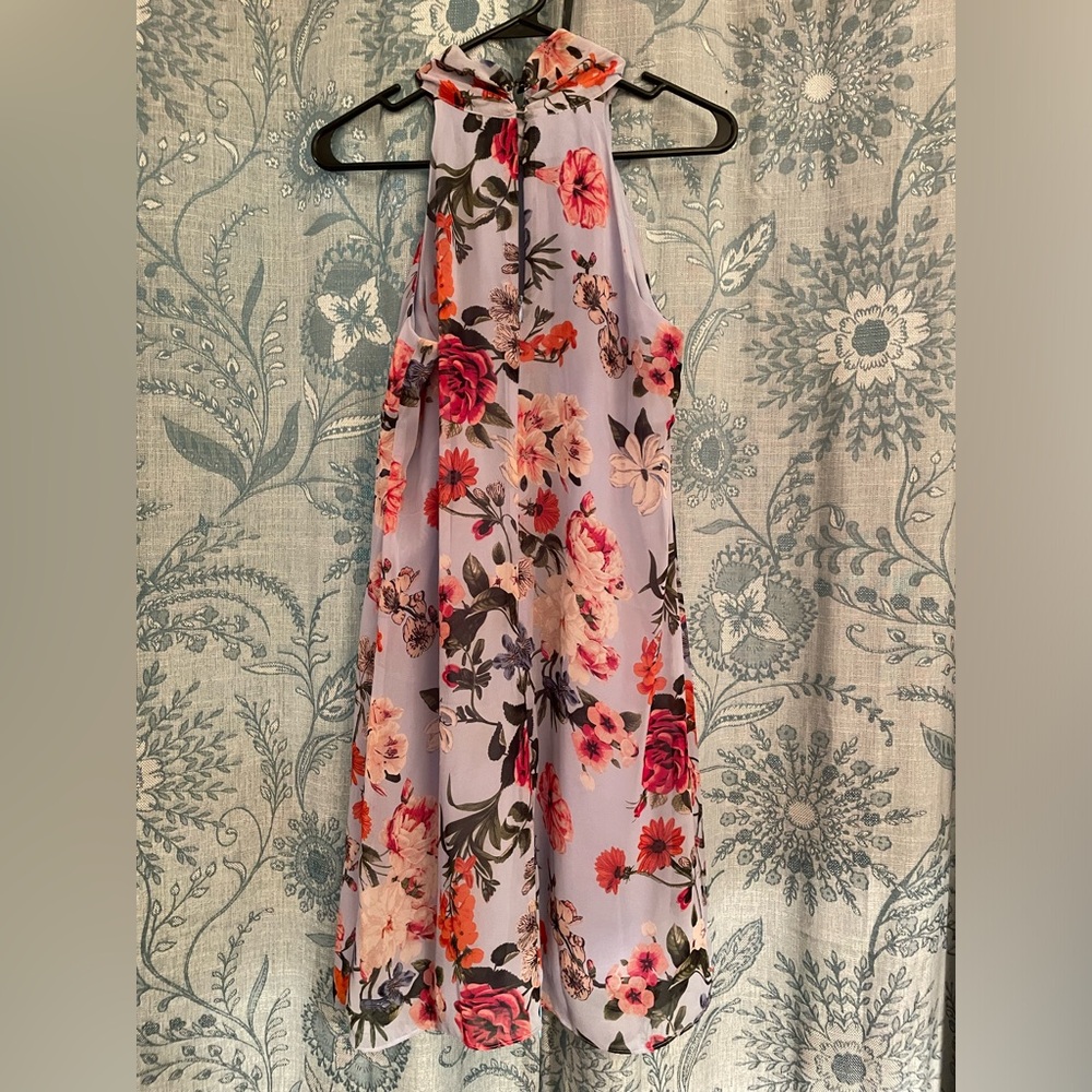 High Neck Floral Midi Dress!